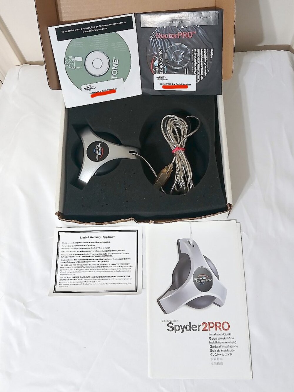 Pantone ColorVision Spyder2PRO Monitor Calibration System Tested Complete Box